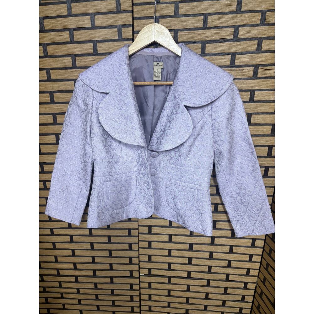 Elevenses Lavender Floral Blazer Size 4